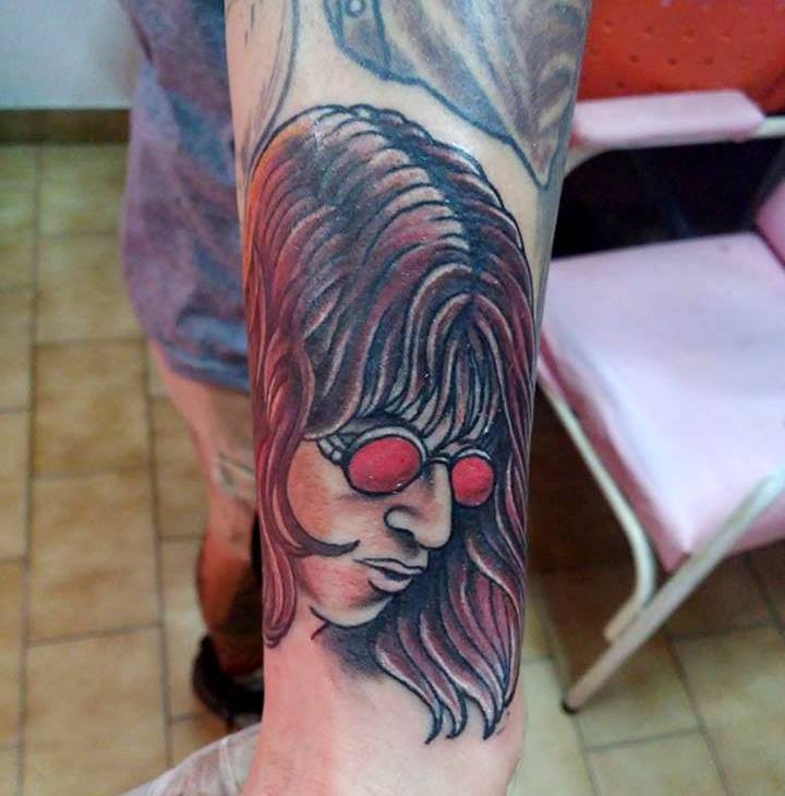 Tatuaje retrato a color realizado en Dosho Tattoo Supply